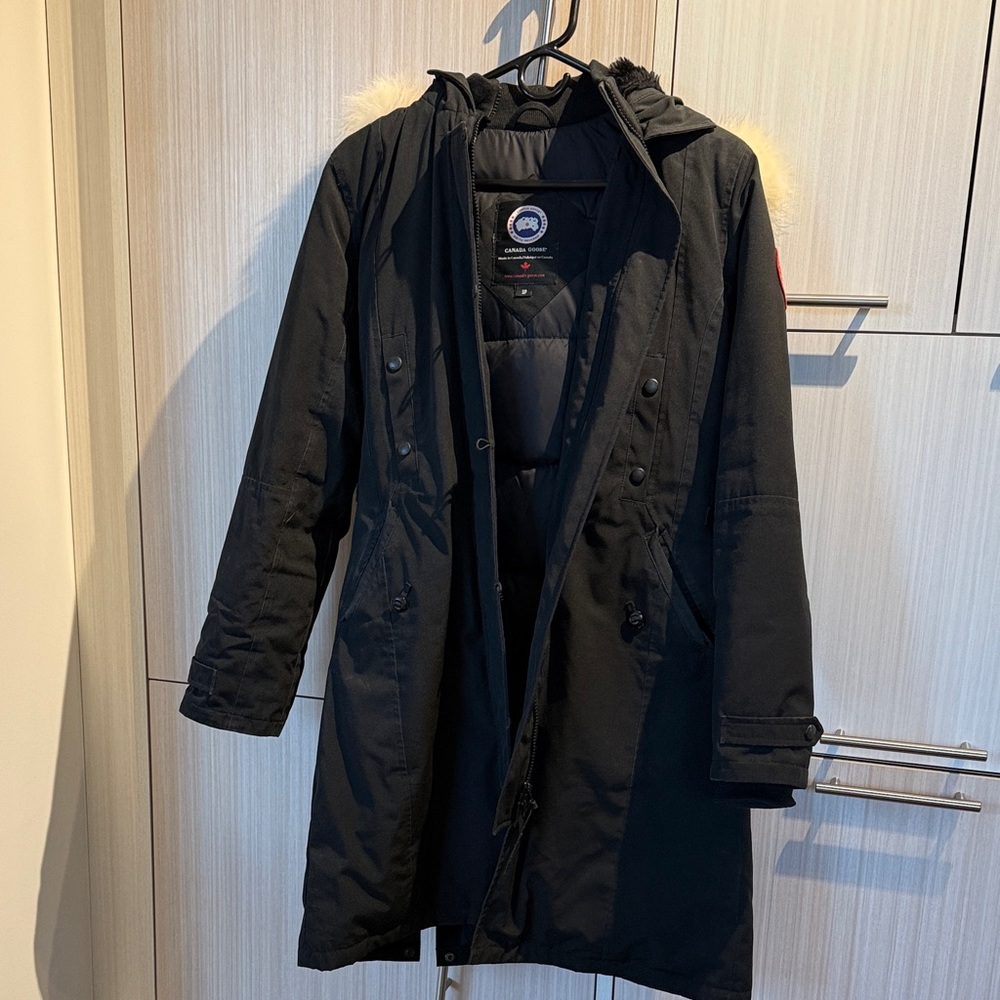 Canada Goose Black Parka with Fur Trim